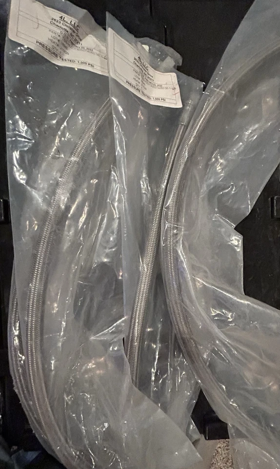 Manguera de acero inoxidable de alta presión 4L LLC TSB-H050TA050-36-1, 1/2 pulgada 36 pulgadas, Foto 3 de 4