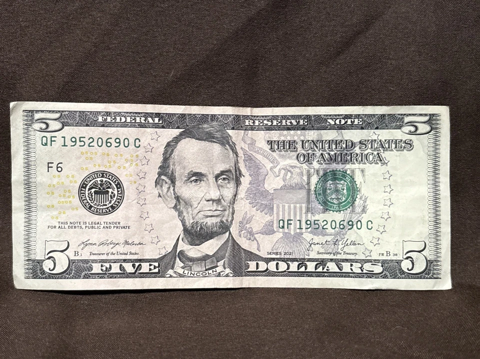 Fancy Note Dollar 19520690 June 9. 1952 - Image 3 of 4