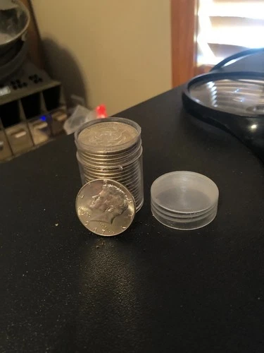 US Kennedy half dollar 40 % percent silver roll of 20 UNC pieces coins all 1967