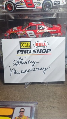 Shirley Cha Cha Muldowney Signed Bell Helmets Fanday Card 5x7 Autograph 