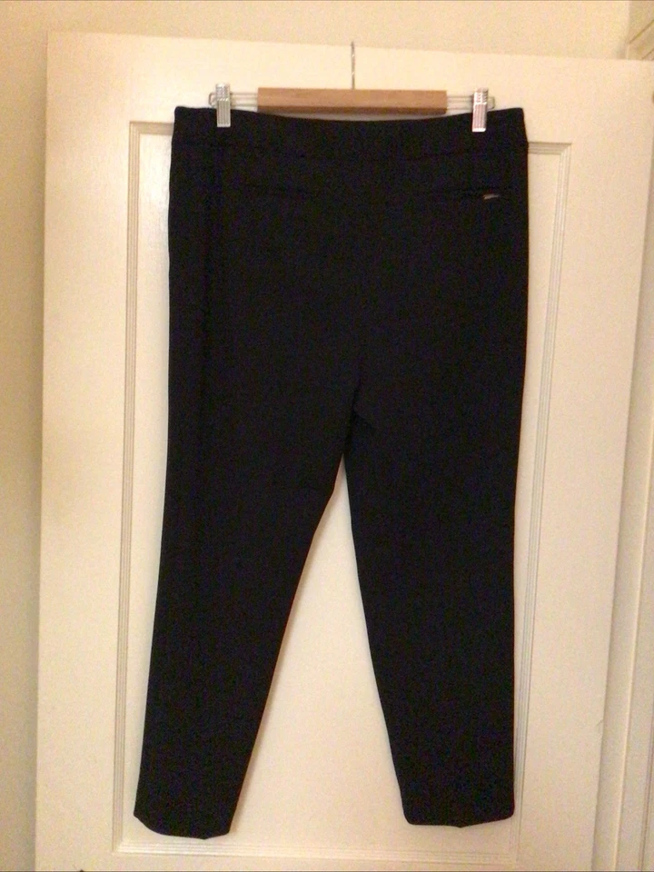 Pantalones de vestir para mujer Anne Klein negros talla 10P bolsillos cierre de cremallera usados en excelente estado Foto 3 de 4