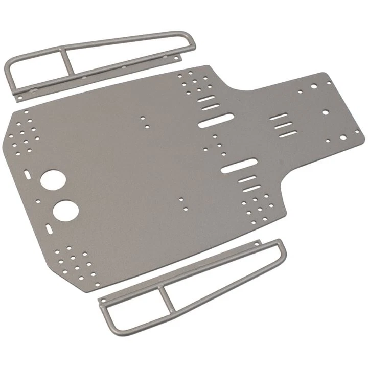 Stainless Steel Chassis Plate w/Side Bumper for Tamiya Sand Scorcher Buggy Champ - Image 2 of 4