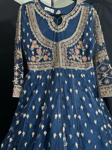 Brand - Zarqun Premium - Beautiful Heavy Emb Long Dress - Medium Size - $120 - Picture 7 of 21