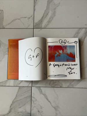 The Art of Peter Max Autographed Signed 2002 HC Book w/ Heart