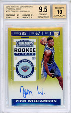 Zion Williamson 2019-20 Panini Contenders Gold Ticket RC /10 - BGS 9.5/10