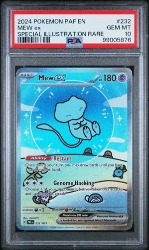 2024 POKEMON PAF EN-PALDEAN FATES SPECIAL ILLUSTRATION RARE #232 MEW EX PSA 10
