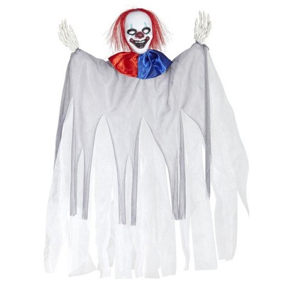 KILLER CLOWN FIGUR / Halloween Geister Puppe Mörder Horror Party Deko Hängefigur