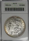 1883-S ANACS AU 53 MORGAN DOLLAR - WG9