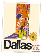 Dallas Texas - Sunflower Spur with Cowboy Boot - Matte Poster Paper 12"L x 9"W