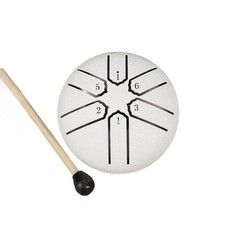 3 6 toni Steel Tongue Drum Hand Pan con bacchette percussioni Musikin2512