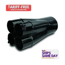 Dynatech 783-71240, One Black Steel Collector 2-1/4 X 4In X Performance Parts