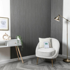 Ash Grey Premium Decorative Acoustic Wall Panels