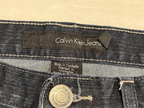 CALVIN KLEIN Stretch Jeans Women Size 30/10 Dark Wash,700GW2S1436 - Afbeelding 3 van 15