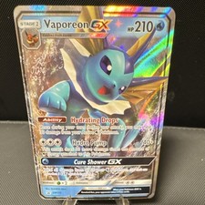 Pokémon Vaporeon GX SM172 Black Star Promo Holo SM Set 2019 English