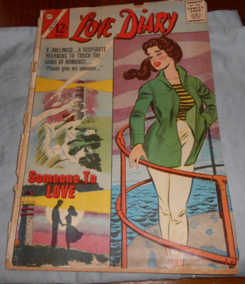 Vintage LOVE DIARY Comic Book by Charlton MARCH 1963 Volume 1 # 26 **RARE**