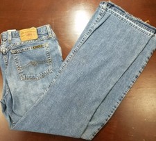 Lucky Brand Women's Jeans Color Blue Size 8/29 American Made Flared Unhemmed