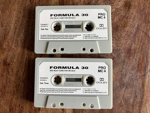 FORMULA 30 - 1960S/1970s ROCK COMP EX+ INLAY/EX+ CASSETTE / 1983 / STONES /WHO - Picture 5 of 9