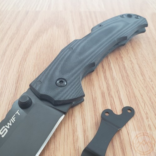 Cold Steel Lynn Thompson Collection Swift II Knife 4.00" CTS-XHP Blade Black G10 - Picture 4 of 23