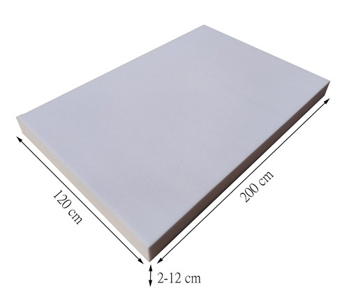 Schaumshtoff Zuschnitt Schaumstoffplatte 120x200 RG25/44 Weiß Mittelhart - Bild 2 von 9