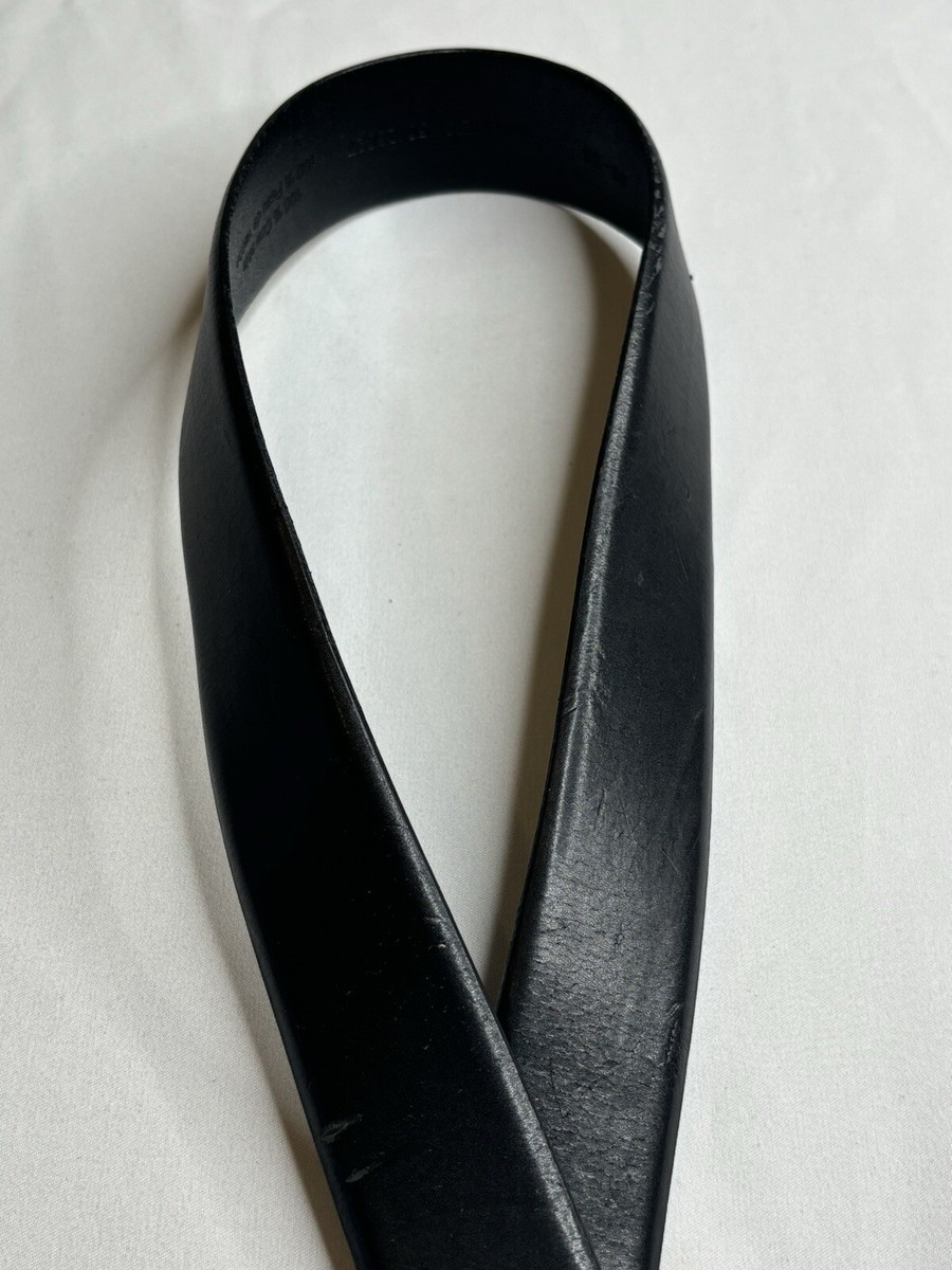 HUGO Hugo Boss Mens Size 36 95 Barney Black 100% Cow Skin