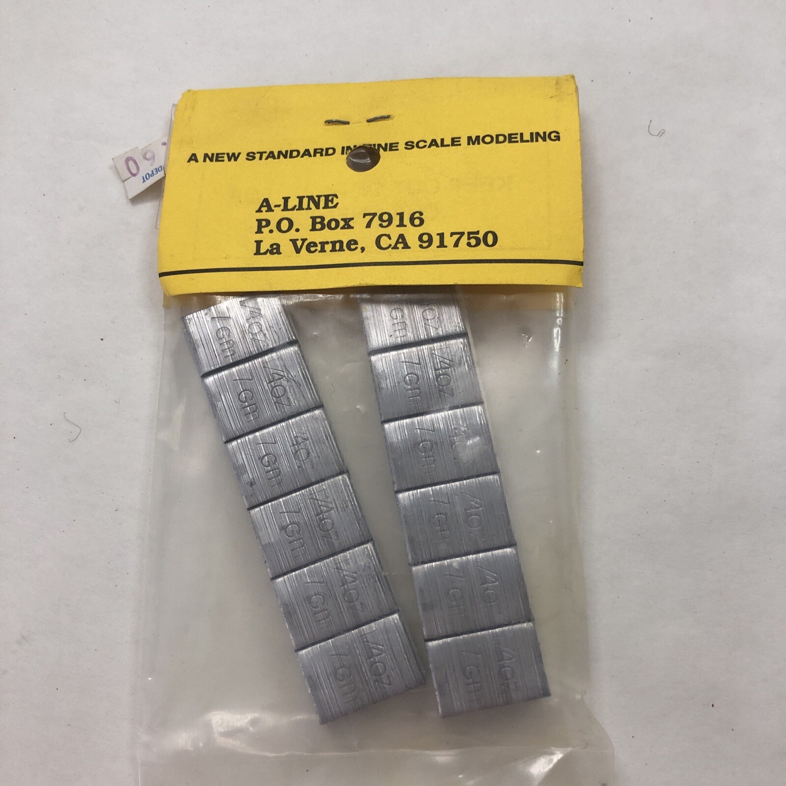 HO Train Parts ALINE Lead Weights 13001 .5"x.75"x5/32" (24pc) NOS eBay