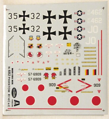 Testors #682 Phantom Rf4CeE Decals - New