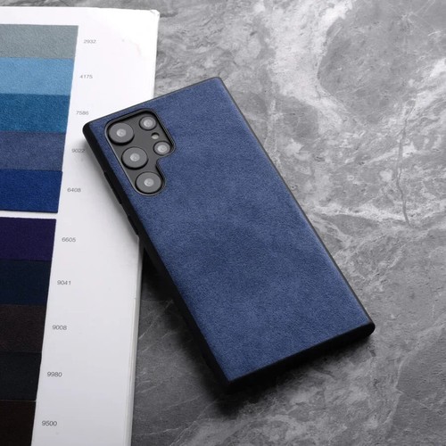 Alcantara Hülle für Galaxy S24 Ultra Plus S23, S22 Luxus Business Leder Hülle - Bild 13 von 18