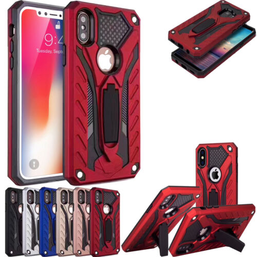 Heavy Duty Armour Shockproof Hybrid Case Kickstand Cover For iPhone 6s 7,7 Plus - Afbeelding 1 van 14