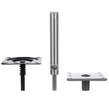 Attwood 97749-7 Swivl-Eze Lock N-Pin -Inch Pedestal Package, Brushed...