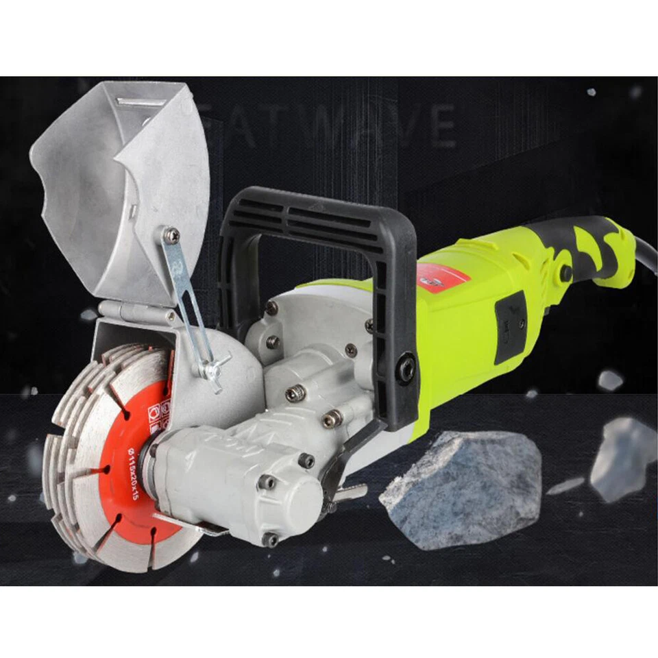 Máquina ranuradora de corte de hormigón de acero con ranura cazadora de pared eléctrica de 4000 W 220 V Foto 2 de 4