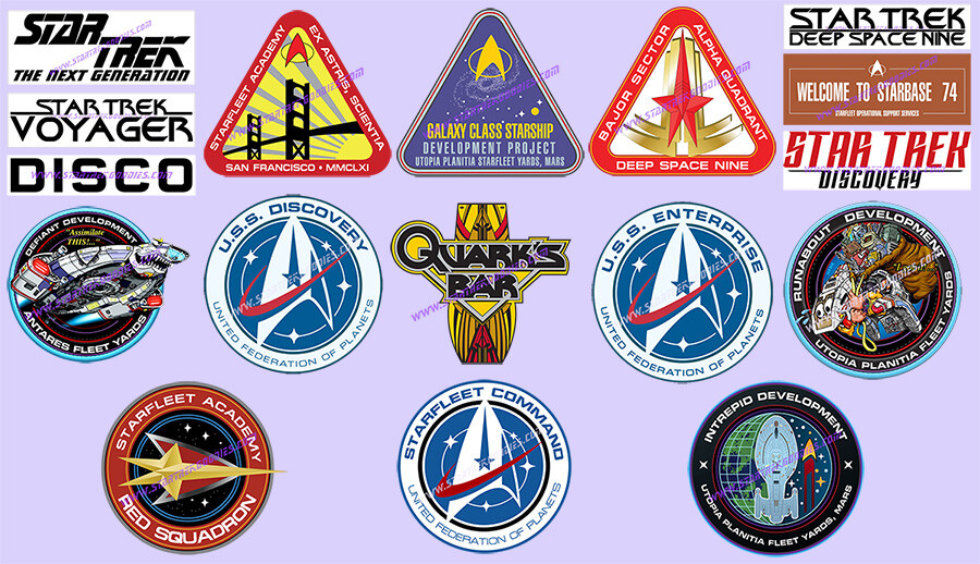 STAR TREK STICKER - Your Choice of SEVENTEEN TNG thru SNW VINYL