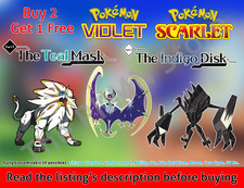 Pokemon Violet Scarlet Solgaleo, Lunala, Necrozma Shiny Max IV EV Tera Type