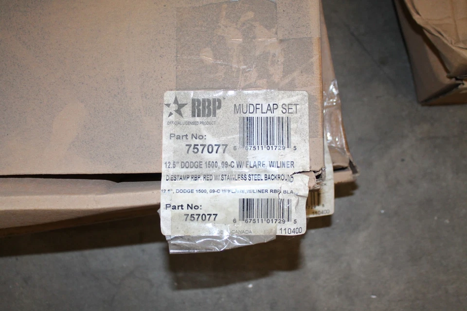 Dodge 1500 RBP 757077 12,5"" desplazado 5/8"" con revestimiento acampanado juego de guardabarros negro Foto 2 de 3