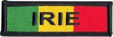 Patch - Irie Military Uniform Style Name Tag Rastafari Reggae Sew Iron On 43044 