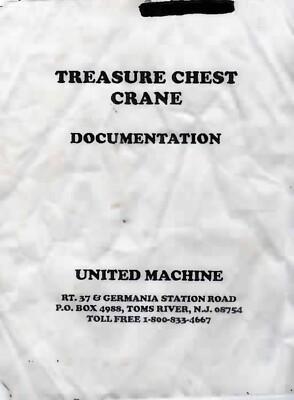 United Textile Claw Crane Treasure Chest Talon Digital Manual By Email