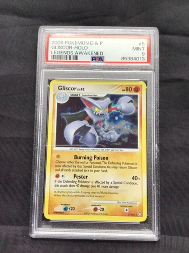 Pokemon Cards: Legends Awakened Rare Holo: Gliscor 5/146 PSA 9
