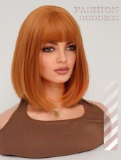 Perruque Longue Rouge-Orange Ondulée 65cm - WIG ME UP, Parfaite Pour Cosplay !
