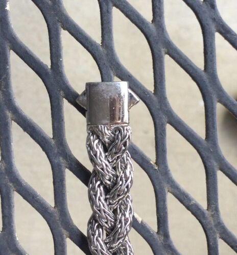 John Hardy Braided Woven Cable Pave Amethyst Bracelet 7 3/4” - Picture 7 of 7