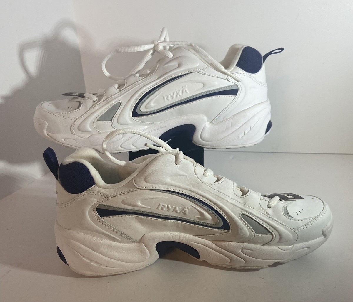 RYKA Women's White/Navy Zeta II cross trainers athletic