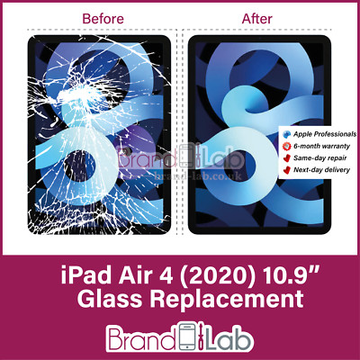 iPad Air 4 Gebrochener Bildschirm LCD Frontglas Ersatz REPARATURSERVICE