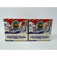 2 Dr. Squatch Limited Edition Freedom Fresh Bar Soap 5oz All Natural Zero Grit