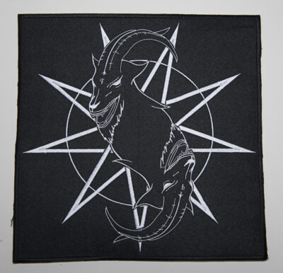 slipknot grey chapter patch goat 10.5in x 10.5in mask corey james jumpsuit vip