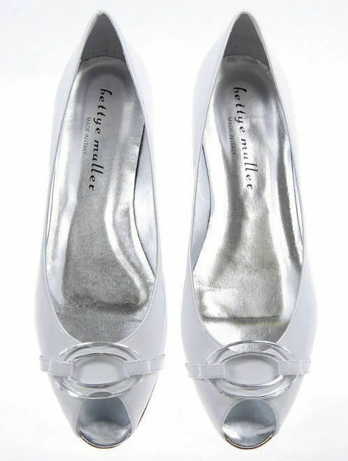 Новый BETTYE MULLER женщин лакированная кожа вечернее платье плоский обуви Sz 6,5 M Италии - Изображение 2 из 4