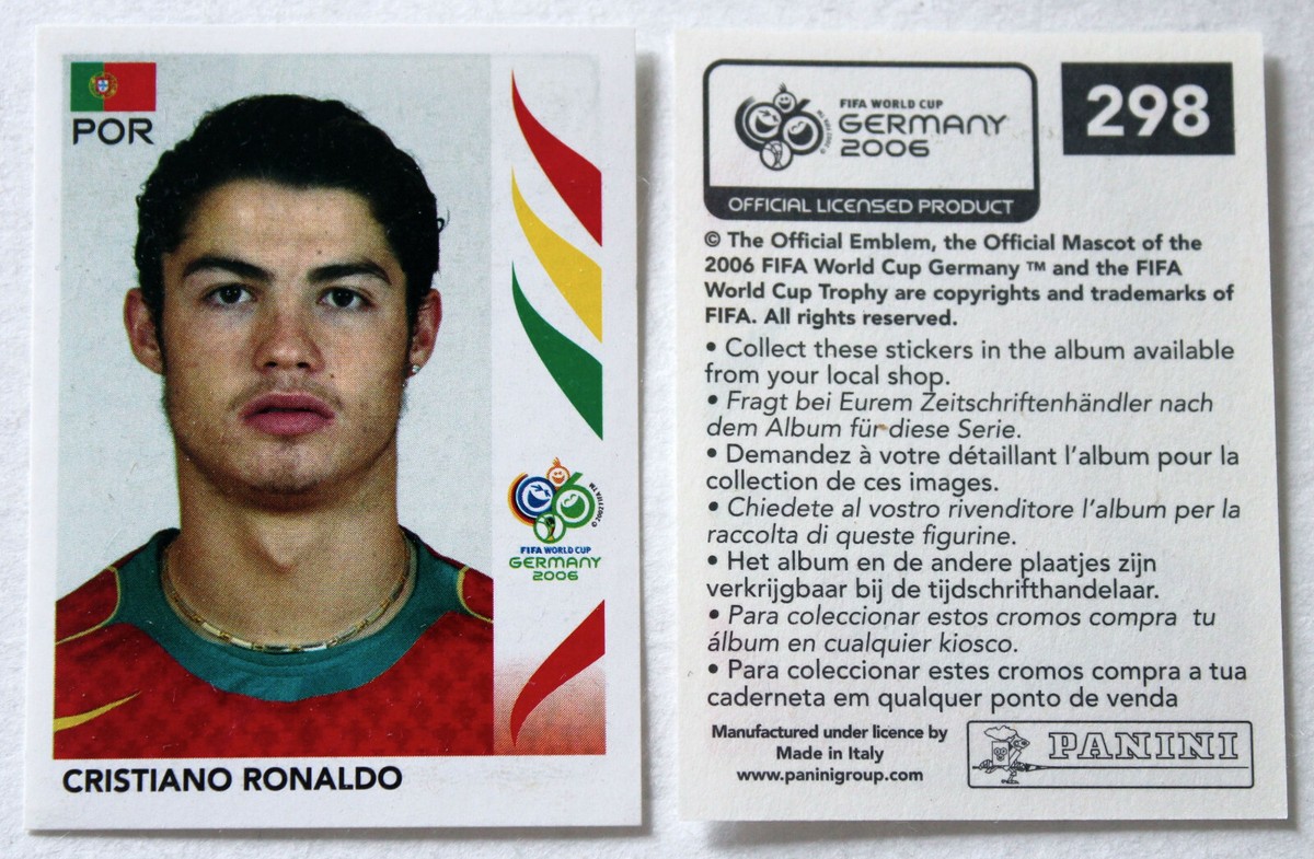 PANINI 2006 world cup クリスティアーノ・ロナウド 2006 Panini