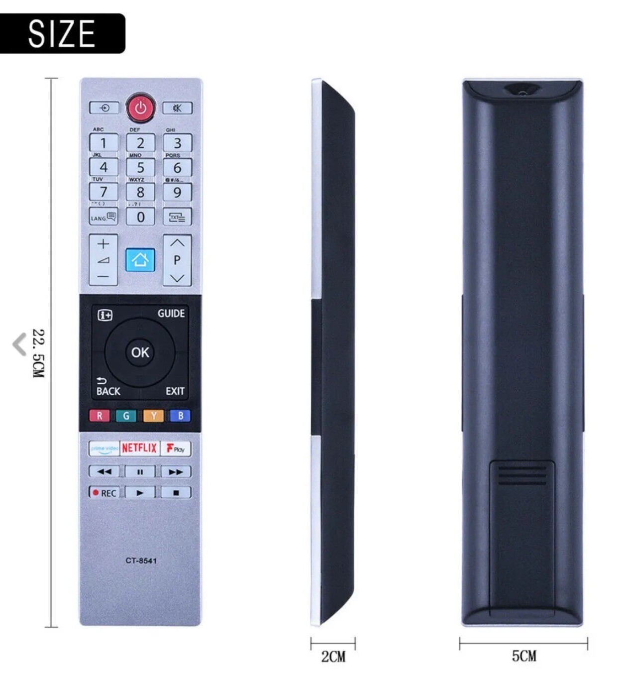 Genuine Toshiba CT-8541 CT8541 Remote Control For 2018-19 NETFLIX - Foto 6