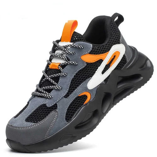 Herren Damen Atmungsaktive Sicherheitsschuhe S3 Stahlkappe Sneaker Arbeitsschuhe - Bild 6 von 18