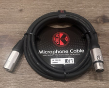 Kirlin 10ft XLR Mic Cable  20AWG Male to Female  NEW  Fast Free Shipping 
