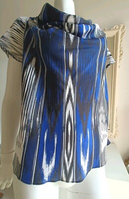 SILK Karen Millen Top Blouse UK 14 IT 46 Repentite Shirt Under Jacket