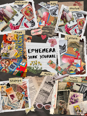 Vintage Ephemera Lot  (2 lbs)  - Junk Journals 