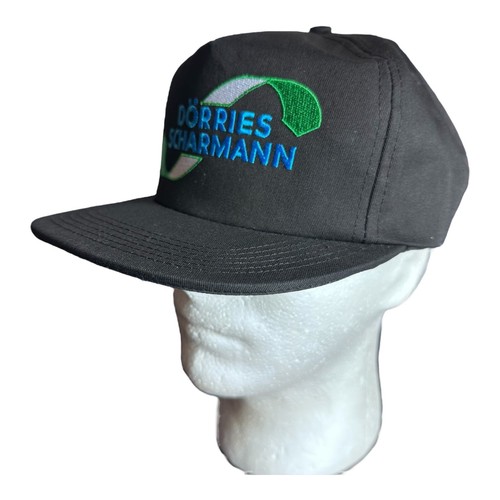 Vintage Graffiti Dorries Scharmann Cap Black Strap back Trucker Hat Made USA - Picture 2 of 10
